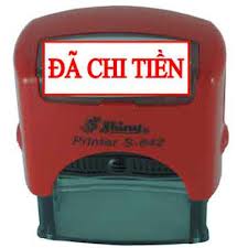 Dấu liền mực đã thu, đã chi tiền