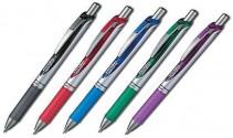 Bút bi bấm cài vàng Pentel