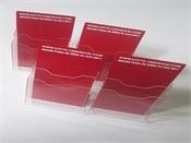 Kệ mica để  tờ rơi