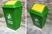 Thùng rác 60 lít nhựa composit.
