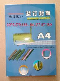Bìa mica sần A4