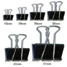 Kẹp vẽ đen 19mm (12 chiếc/hộp)