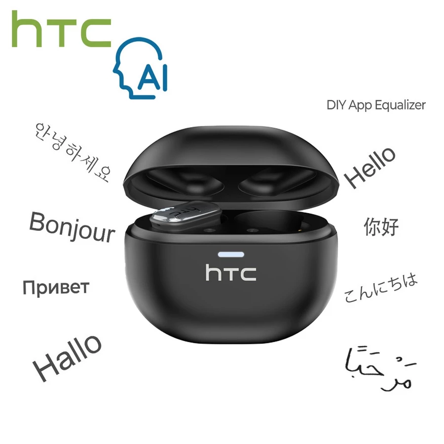 HTC NE16 Tai Nghe Phiên Dịch tai nghe bluetooth 6.0 Tai nghe khử tiếng động HIFI Stereo Âm - Ảnh 3