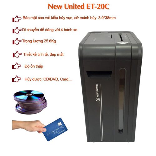 Máy hủy New unitied ET-20C