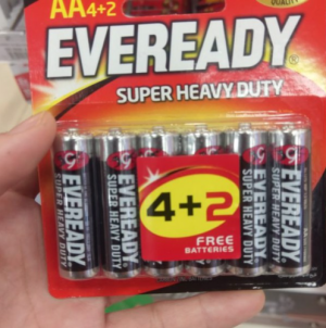 Pin EVEREADY SHD AAA 1212 BP4+2